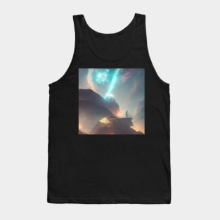 Planets Nebula Cloud In Dark Space Tank Top